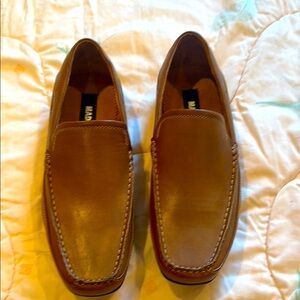 NWOT Steve Madden Men's Brown Leather Loafers, 8.5